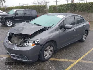 2015 Honda Civic Sedan LX with VIN 19XFB2E59FE014421, listed as a IAAI auction lot 41556046 with 141,922 mi miles. Bid and sale history available at carsss.com. Image 17.