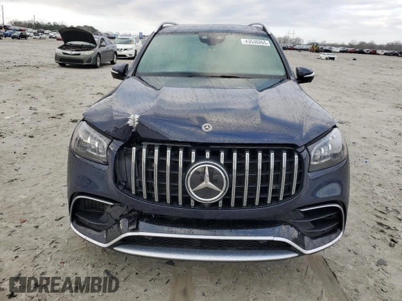 2021 Mercedes-Benz GLS with VIN 4JGFF8KE0MA291269, listed as a Copart auction lot 43530265 with 55,124 mi miles and Salvage Title. Bid and sale history available at carsss.com. Image 5.