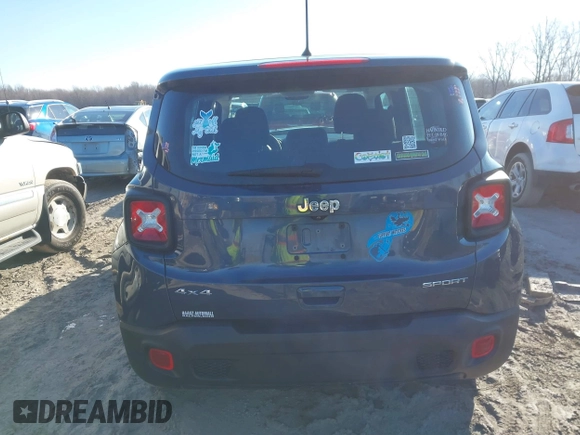 2020 Jeep Renegade Sport z VIN ZACNJBAB1LPL22947, wystawiony jako IAAI lot #41689643 z przebiegiem 80 397 mil mil oraz . Historia ofert i sprzedaży dostępna na DreamBid. Obrazek 16.