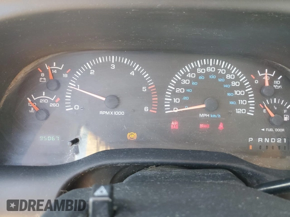 2001 Dodge Ram 2500 with VIN 1B7KF23Z91J617454, listed as a Copart auction lot 76976994 with 95,067 mi miles and Salvage Title. Bid and sale history available at carsss.com. Image 9.