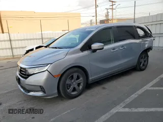 2022 Honda Odyssey EX with VIN 5FNRL6H54NB030743, listed as a Copart auction lot 42062815 with 42,294 mi miles and Salvage Title. Bid and sale history available at DreamBid. Image 1.