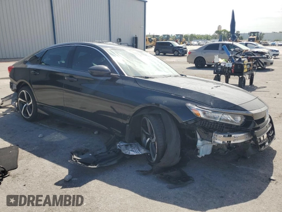 2019 Honda Accord Sport with VIN 1HGCV1F38KA090650, listed as a Copart auction lot 63374355 with 113,259 mi miles and Non repairable. Bid and sale history available at DreamBid. Image 4.