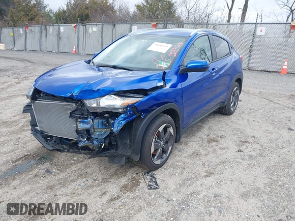 2018 Honda HR-V EX-L Navi with VIN 3CZRU6H76JM705801, listed as a IAAI auction lot 41555125 with 12,729 mi miles. Bid and sale history available at carsss.com. Image 20.