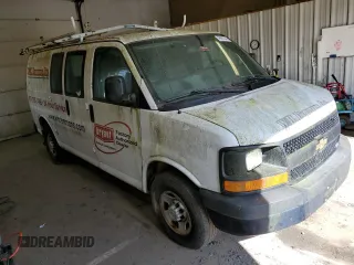 2011 Chevrolet Express Cargo z VIN 1GCZGTCG9B1186826, wystawiony jako Copart lot #82085794 z przebiegiem 202 697 mil mil oraz Nie do naprawy • Non repairable. Historia ofert i sprzedaży dostępna na DreamBid. Obrazek 4.