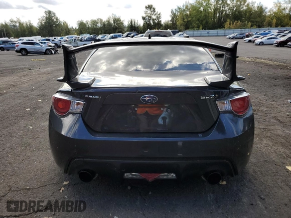 2015 Subaru BRZ Premium with VIN JF1ZCAB18F9602102, listed as a Copart auction lot 75958264 with 72,692 mi miles and Salvage title. Bid and sale history available at DreamBid. Image 6.