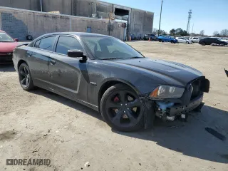 2014 Dodge Charger RT Plus with VIN 2C3CDXCT9EH341114, listed as a Copart auction lot 47087255 with 121,674 mi miles and Salvage Title. Bid and sale history available at carsss.com. Image 4.