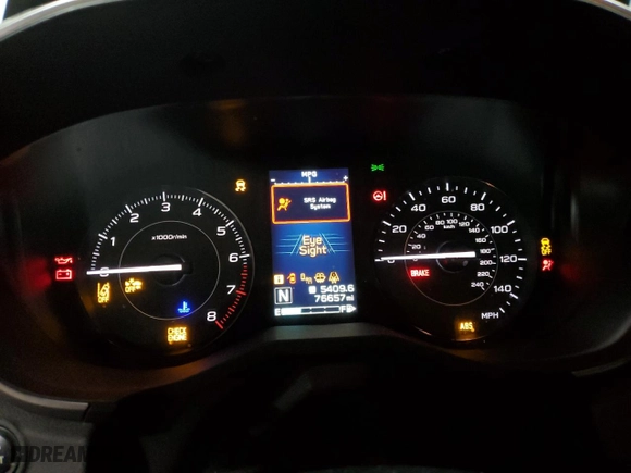 2020 Subaru Impreza Premium with VIN 4S3GKAD60L3602543, listed as a Copart auction lot 42345625 with 76,657 mi miles and Salvage Title. Bid and sale history available at carsss.com. Image 9.