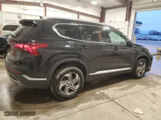 2021 Hyundai Santa Fe SEL with VIN 5NMS2DAJ9MH347835, listed as a Copart auction lot 41484365 with 34,557 mi miles and Salvage Title. Bid and sale history available at carsss.com. Image 3.