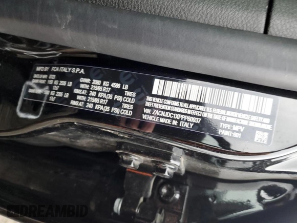 2023 Jeep Renegade Trailhawk with VIN ZACNJDC1XPPP60937, listed as a Copart auction lot 45157965 with 4,151 mi miles and Salvage title. Bid and sale history available at DreamBid. Image 15.