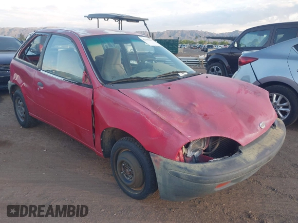 1996 Chevrolet Metro with VIN 2C1MR2269T6774342, listed as a IAAI auction lot 42196255 with 142,330 mi miles and . Bid and sale history available at DreamBid. Image 1.