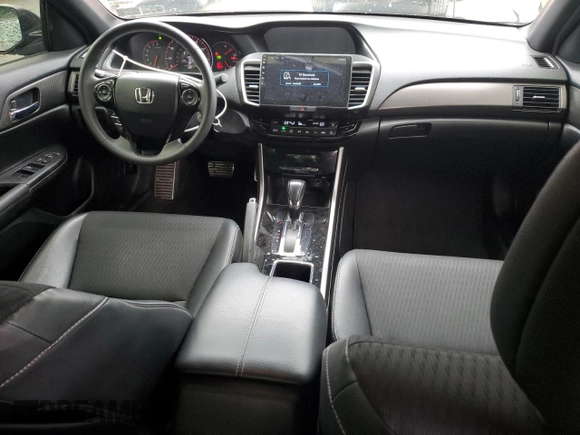2016 Honda Accord Sport with VIN 1HGCR2F55GA021501, listed as a Copart auction lot 57468795 with 82,613 mi miles and Salvage title. Bid and sale history available at DreamBid. Image 8.