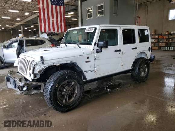 2017 Jeep Wrangler Unlimited 75th Anniversary с VIN 1C4BJWEG9HL532582, выставлен на аукционе Copart как лот 61303505 с пробегом 140 467 миль миль и Списание • Salvage title. История ставок и продаж доступна на DreamBid. Изображение 1.