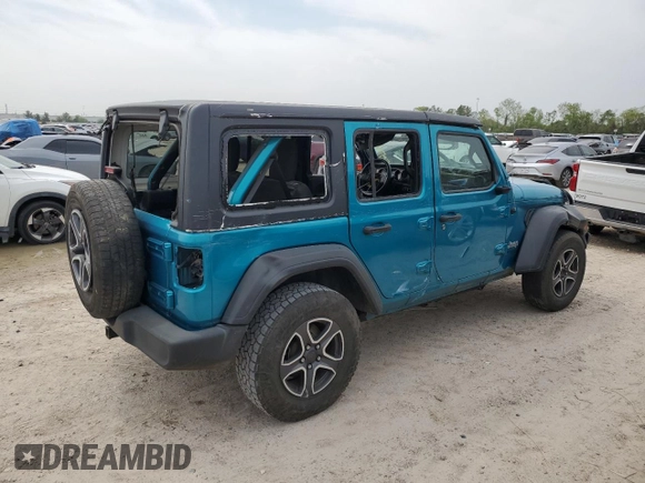 2020 Jeep Wrangler Unlimited Willys with VIN 1C4HJXDN4LW137202, listed as a Copart auction lot 50797485 with 109,509 mi miles and Salvage title. Bid and sale history available at DreamBid. Image 3.
