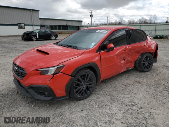 2022 Subaru WRX Premium с VIN JF1VBAF68N9009703, выставлен на аукционе Copart как лот 53311605 с пробегом 42 898 миль миль и Списание • Salvage title. История ставок и продаж доступна на DreamBid. Изображение 1.