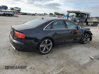 2013 Audi S8 with VIN WAUD2AFD6DN033246, listed as a Copart auction lot 81603074 with 134,241 mi miles and Salvage Title. Bid and sale history available at carsss.com. Image 3.