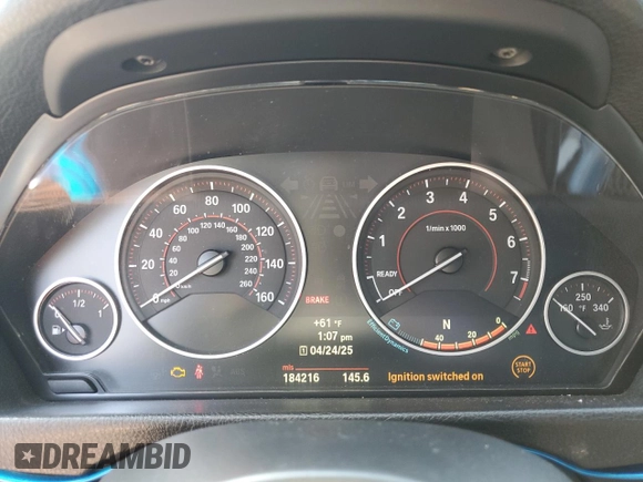 2013 BMW 3 Series 335i xDrive z VIN WBA3B9G52DNR89647, wystawiony jako Copart lot #54180315 z przebiegiem 184 216 mil mil oraz Czysty tytuł • Clean title. Historia ofert i sprzedaży dostępna na DreamBid. Obrazek 9.