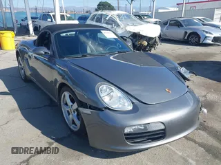 2007 Porsche Boxster with VIN WP0CA29857U711209, listed as a IAAI auction lot 41550294 with 86,012 mi miles. Bid and sale history available at carsss.com. Image 1.