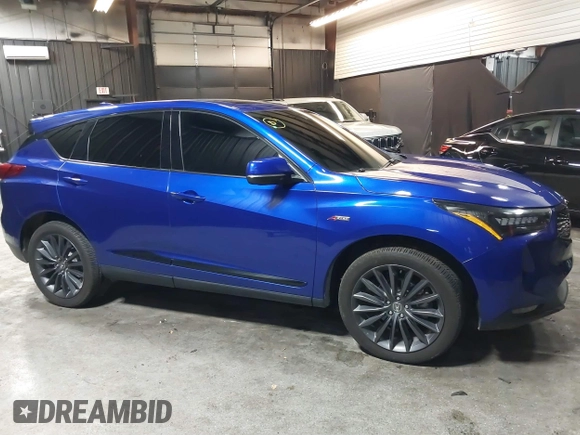 2023 Acura RDX Advance with VIN 5J8TC2H8XPL007090, listed as a IAAI auction lot 41311059 with 12,437 mi miles and . Bid and sale history available at DreamBid. Image 12.
