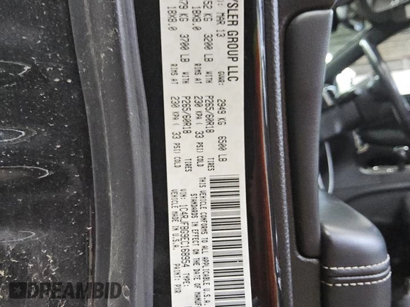 2014 Jeep Grand Cherokee Limited with VIN 1C4RJFBG9EC168954, listed as a Copart auction lot 55816035 with 138,121 mi miles and Clean Title. Bid and sale history available at DreamBid. Image 13.