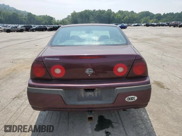 2004 Chevrolet Impala with VIN 2G1WF52E749123135, listed as a Copart auction lot 65401265 with 202,136 mi miles and Salvage title. Bid and sale history available at DreamBid. Image 6.