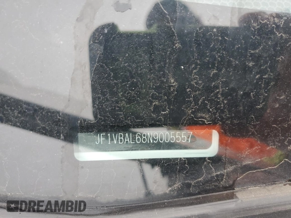 2022 Subaru WRX Limited with VIN JF1VBAL68N9005557, listed as a Copart auction lot 54220445 with 63,016 mi miles and Salvage title. Bid and sale history available at DreamBid. Image 13.