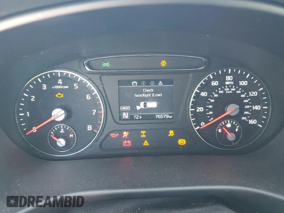 2020 Kia Sorento LX with VIN 5XYPGDA36LG652713, listed as a Copart auction lot 46951965 with 76,579 mi miles and Salvage Title. Bid and sale history available at carsss.com. Image 9.
