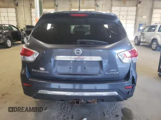 2013 Nissan Pathfinder Platinum z VIN 5N1AR2MM1DC607124, wystawiony jako Copart lot #71521174 z przebiegiem 144 126 mil mil oraz Czysty tytuł • Clean title. Historia ofert i sprzedaży dostępna na DreamBid. Obrazek 6.