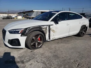 2022 Audi A5 Sportback S line Premium Plus with VIN WAUFACF59NA036277, listed as a Copart auction lot 46436005 with 25,624 mi miles and Salvage Title. Bid and sale history available at carsss.com. Image 1.