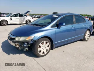 2011 Honda Civic LX with VIN 19XFA1F55BE039256, listed as a Copart auction lot 52172775 with 138,188 mi miles and Salvage Title. Bid and sale history available at DreamBid. Image 1.
