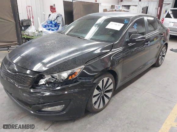 2012 Kia Optima SX with VIN 5XXGR4A66CG045817, listed as a IAAI auction lot 41798785 with 166,905 mi miles. Bid and sale history available at carsss.com. Image 2.