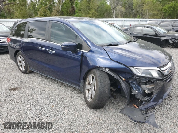 2020 Honda Odyssey EX with VIN 5FNRL6H53LB004874, listed as a Copart auction lot 49127995 with 82,037 mi miles and Salvage Title. Bid and sale history available at DreamBid. Image 4.