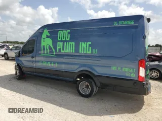 2023 Ford Transit with VIN 1FTRS4XG4PKA49535, listed as a Copart auction lot 70256894 with 21,740 mi miles and Salvage Title. Bid and sale history available at carsss.com. Image 2.