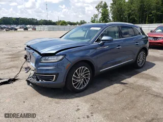 2019 Lincoln Nautilus Reserve with VIN 2LMPJ6L95KBL61976, listed as a Copart auction lot 58381873 with 75,909 mi miles. Bid and sale history available at carsss.com. Image 1.