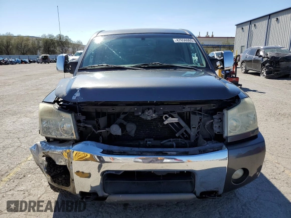2005 Nissan Titan LE with VIN 1N6AA07B65N512975, listed as a Copart auction lot 47656065 with 259,991 mi miles and Salvage Title. Bid and sale history available at carsss.com. Image 5.
