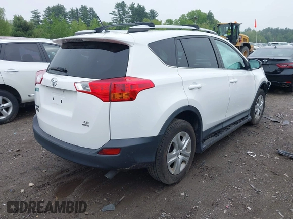 2015 Toyota RAV4 LE with VIN 2T3BFREV6FW319987, listed as a IAAI auction lot 42254295 with 110,126 mi miles and . Bid and sale history available at DreamBid. Image 4.