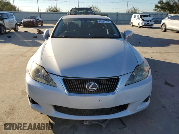 2008 Lexus IS with VIN JTHBK262X82079988, listed as a Copart auction lot 73482344 with 316,599 mi miles and Salvage Title. Bid and sale history available at carsss.com. Image 5.