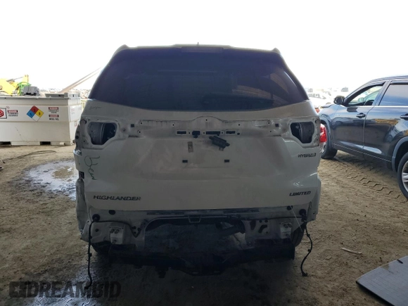 2018 Toyota Highlander Hybrid Limited with VIN 5TDDGRFH7JS041481, listed as a Copart auction lot 41829725 with 142,796 mi miles and Salvage title. Bid and sale history available at DreamBid. Image 6.