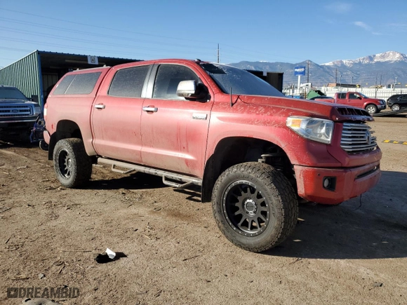 2014 Toyota Tundra 4WD Truck Platinum with VIN 5TFAW5F17EX330880, listed as a Copart auction lot 44530045 with 115,525 mi miles and Salvage Title. Bid and sale history available at carsss.com. Image 4.