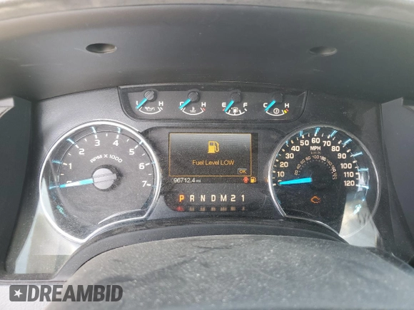 2014 Ford F-150 XL with VIN 1FTFW1ET2EFC54587, listed as a Copart auction lot 64996265 with 96,712 mi miles and Salvage title. Bid and sale history available at DreamBid. Image 9.