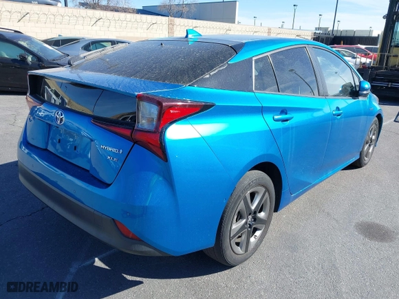 2019 Toyota Prius L Eco with VIN JTDKARFU2K3075756, listed as a IAAI auction lot 41459946 with 75,382 mi miles. Bid and sale history available at carsss.com. Image 4.
