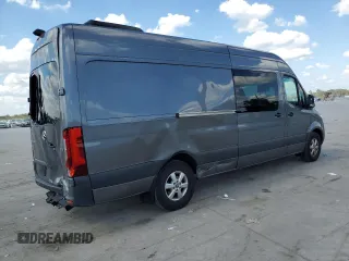 2021 Mercedes-Benz Sprinter Cargo with VIN W1W4ECHY2MT057677, listed as a Copart auction lot 70552843 with 52,530 mi miles and . Bid and sale history available at carsss.com. Image 3.
