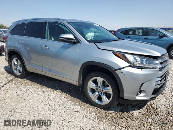 2018 Toyota Highlander Limited with VIN 5TDDZRFH9JS892062, listed as a Copart auction lot 60504915 with 108,059 mi miles and Salvage title. Bid and sale history available at DreamBid. Image 4.
