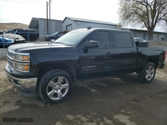 2015 Chevrolet Silverado 1500 LT with VIN 3GCPCREC9FG355198, listed as a Copart auction lot 48744975 with 204,134 mi miles and Salvage Title. Bid and sale history available at carsss.com. Image 1.