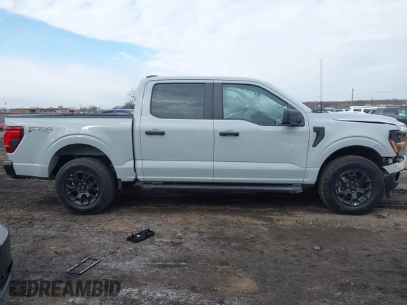 2024 Ford F-150 STX with VIN 1FTEW2LP1RFC11484, listed as a IAAI auction lot 41661056 with 2,128 mi miles and . Bid and sale history available at carsss.com. Image 13.
