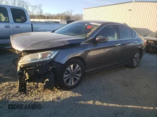 2015 Honda Accord LX with VIN 1HGCR2F30FA213504, listed as a Copart auction lot 47111435 with 126,523 mi miles and Salvage Title. Bid and sale history available at carsss.com. Image 1.