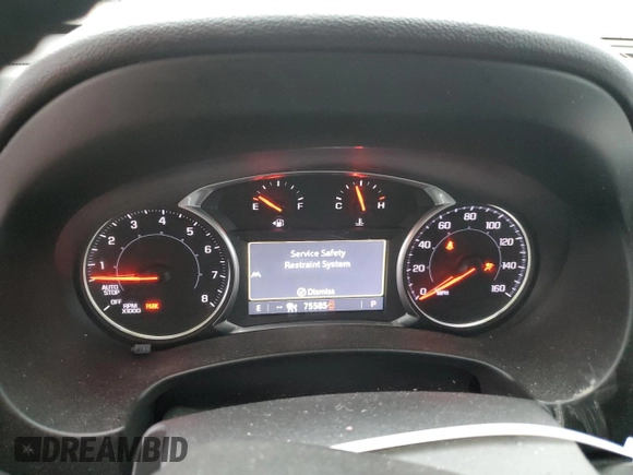 2020 GMC Terrain SLT with VIN 3GKALPEX8LL322214, listed as a Copart auction lot 44974715 with 75,585 mi miles and Salvage Title. Bid and sale history available at carsss.com. Image 9.