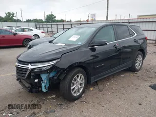 2024 Chevrolet Equinox LT with VIN 3GNAXKEG2RL201813, listed as a IAAI auction lot 42262402 with 21,804 mi miles and . Bid and sale history available at DreamBid. Image 2.