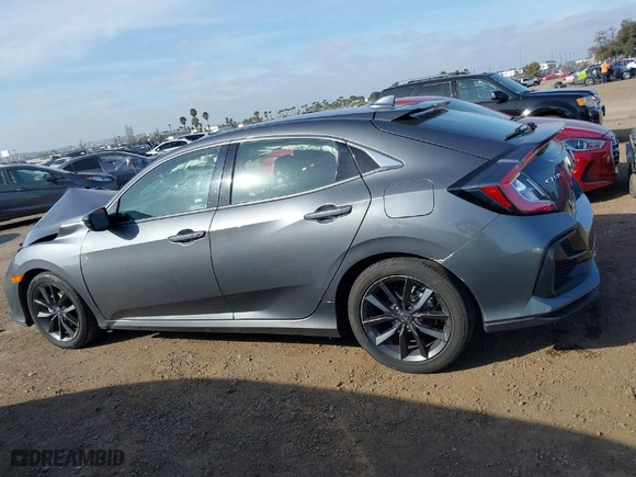 2021 Honda Civic Hatchback EX with VIN SHHFK7H63MU410108, listed as a IAAI auction lot 41610894 with 52,753 mi miles. Bid and sale history available at carsss.com. Image 14.