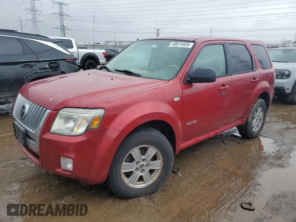2008 Mercury Mariner с VIN 4M2CU91118KJ42896, выставлен на аукционе Copart как лот 48014455 с пробегом 105 383 миль миль и Чистый • Clean title. История ставок и продаж доступна на DreamBid. Изображение 1.