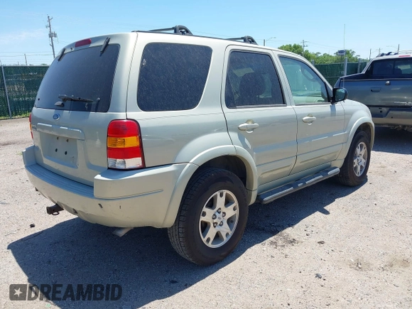 2004 Ford Escape Limited with VIN 1FMCU04174KA97935, listed as a IAAI auction lot 42314791 with 143,900 mi miles and . Bid and sale history available at DreamBid. Image 4.